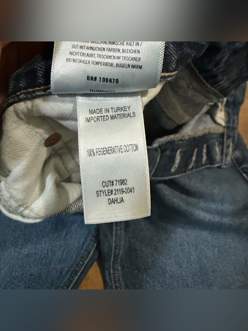 Citizens of Humanity Dahlia Bow Leg Baby Jeans Claremont Blue size 27 barrel - Picture 13 of 13